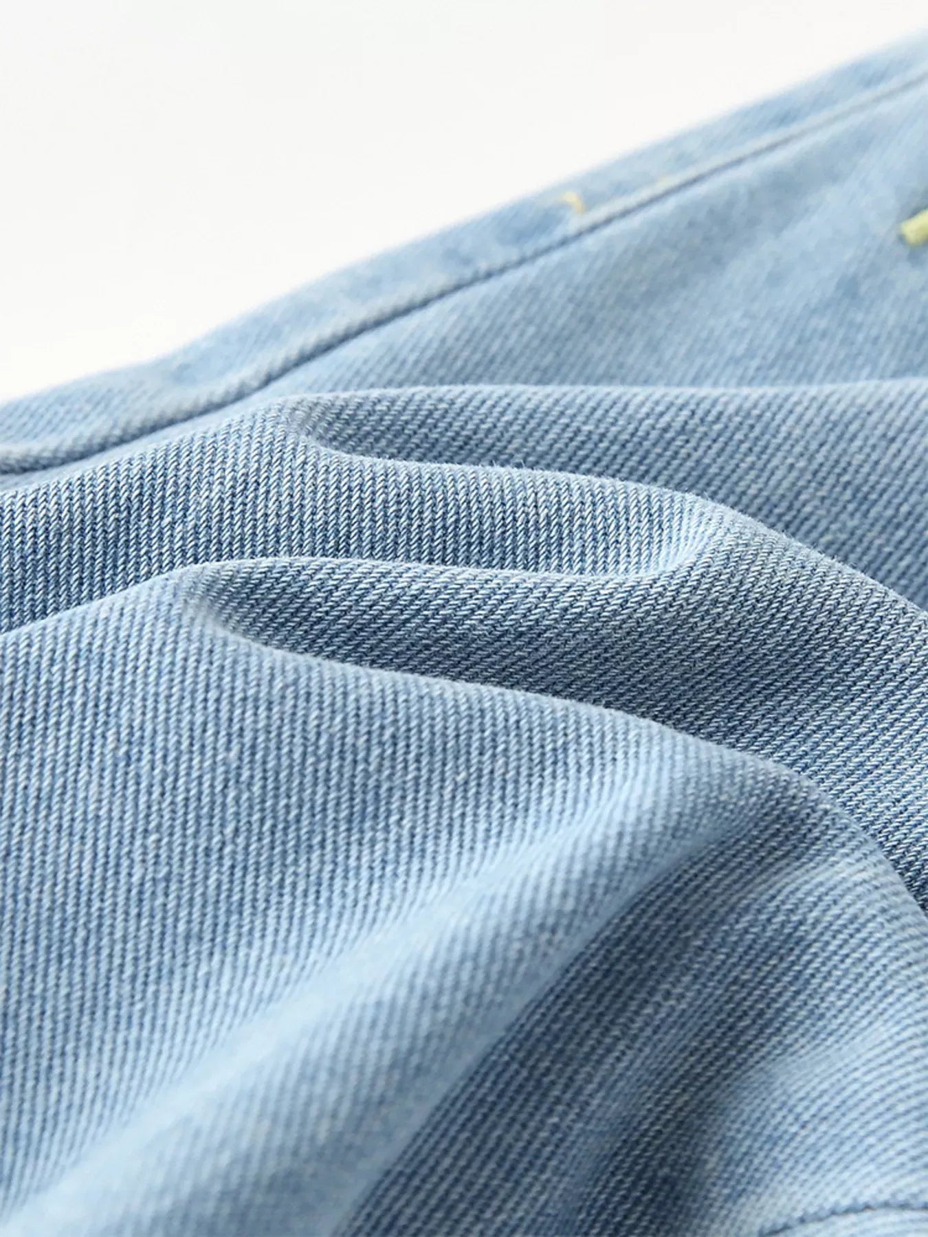 Trendsi Children's Embroidered Cartoon Pattern Elastic Waist Jeans