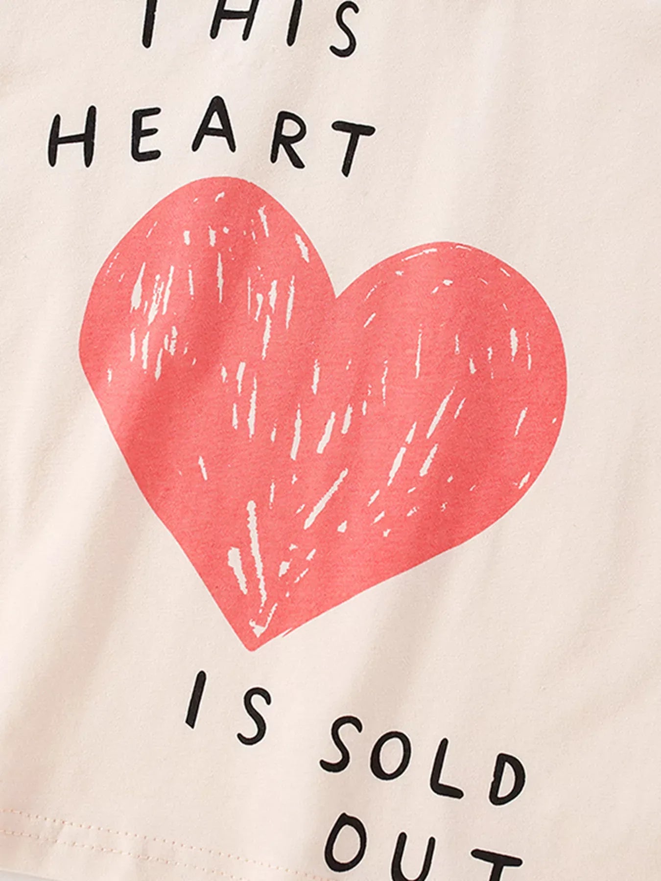 Trendsi Children's Heart Long Sleeve Casual T-Shirt