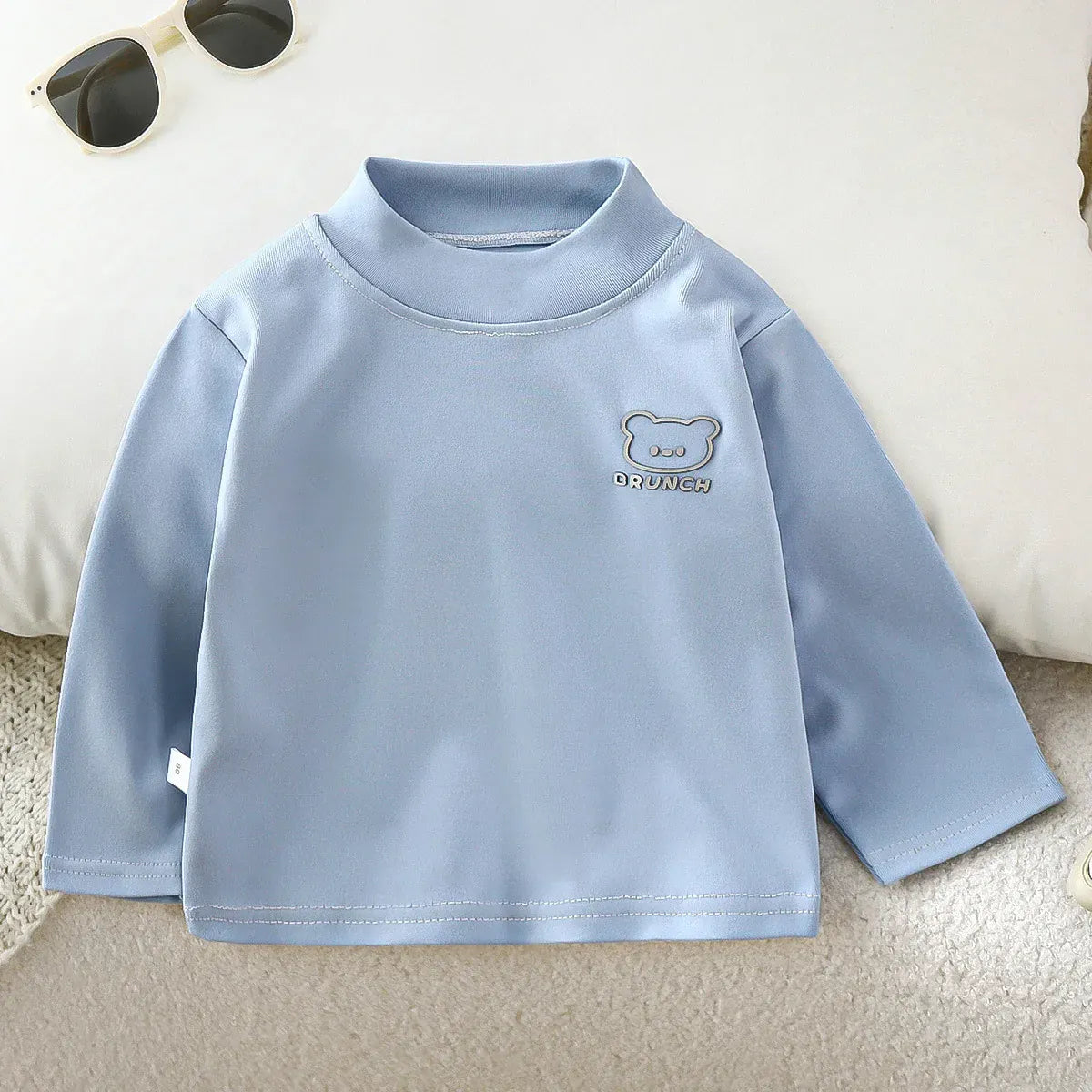 Trendy Kids Apparel Kids Clothing Children's Basic Turtleneck Shirt