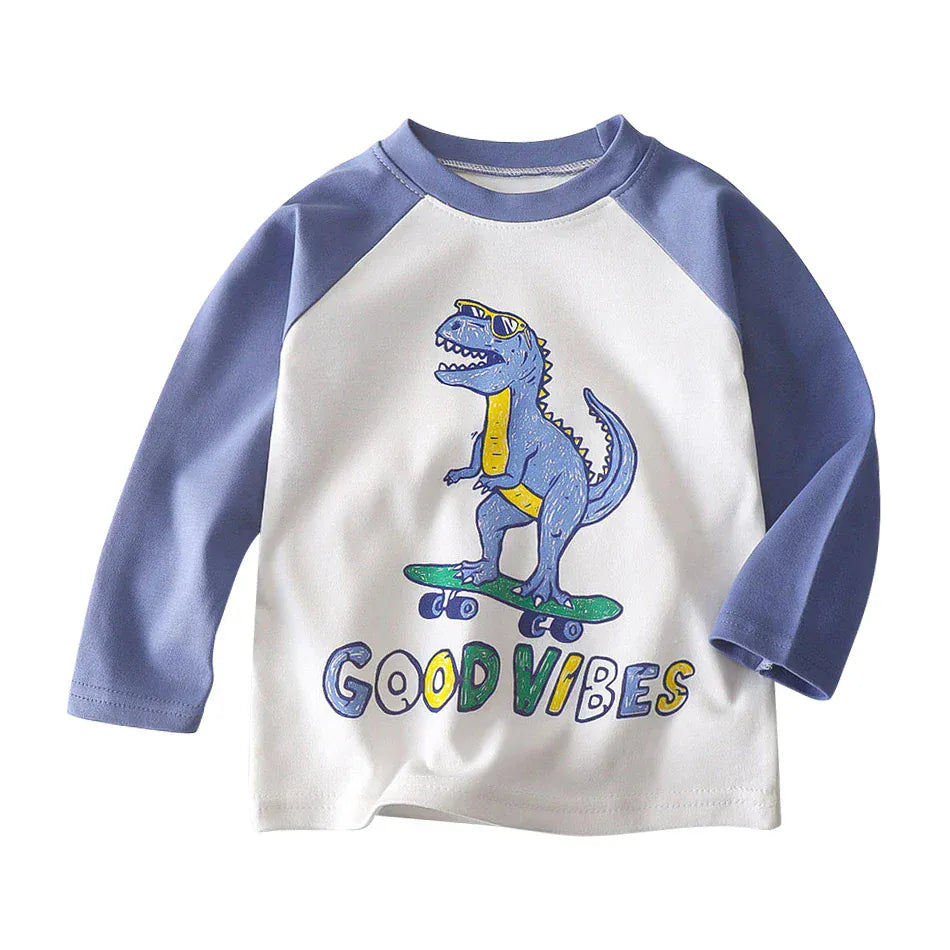 Trendy Kids Apparel Kids Clothing Eco Cotton Long Sleeves Shirts