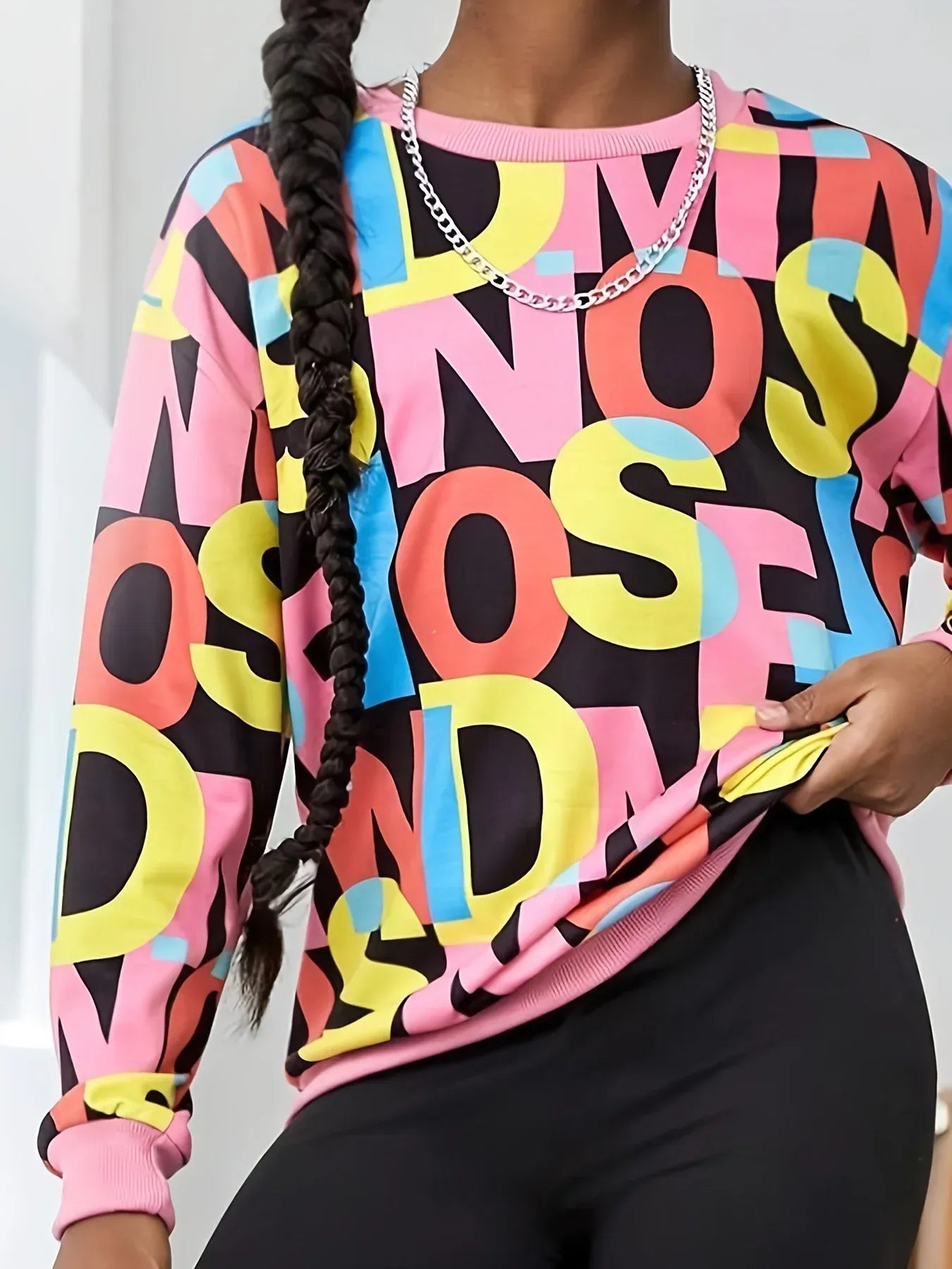 Trendy Kids Apparel Kids Clothing Girls' Letter Print Sweatshirt & Leggings Set