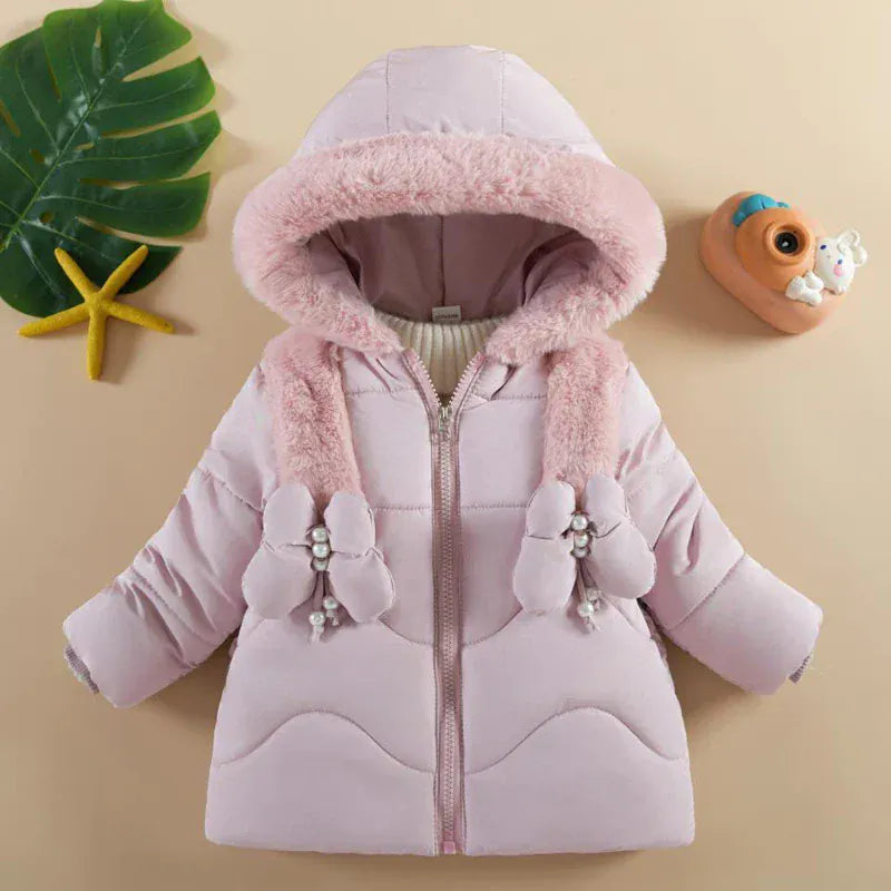 Trendy Kids Apparel Kids Clothing Girls Winter Hooded Coat
