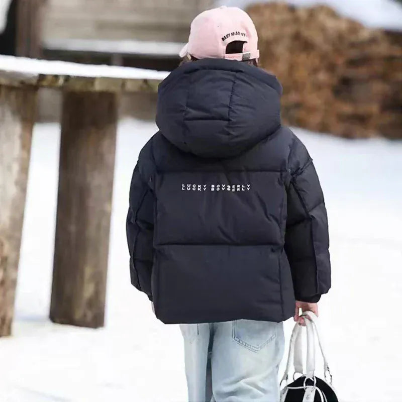 Trendy Kids Apparel Kids Clothing Girls Winter Windproof Cotton Coat