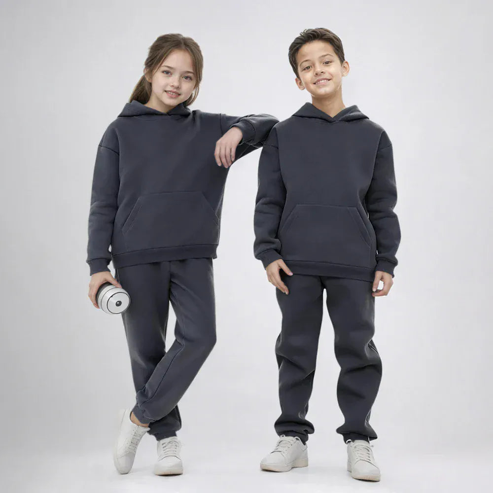 Trendy Kids Apparel Kids Clothing Kids' Baby Girls' Solid Color Hoodie & Pants Set