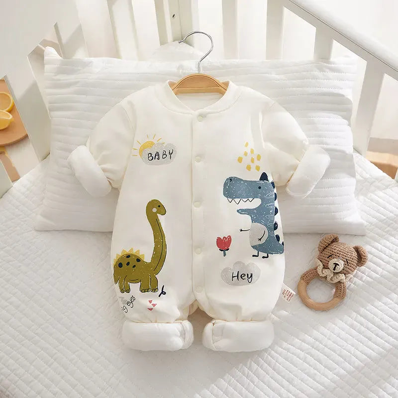 Trendy Kids Apparel Kids Clothing Winter 100% Cotton Thick Baby Jumpsuit
