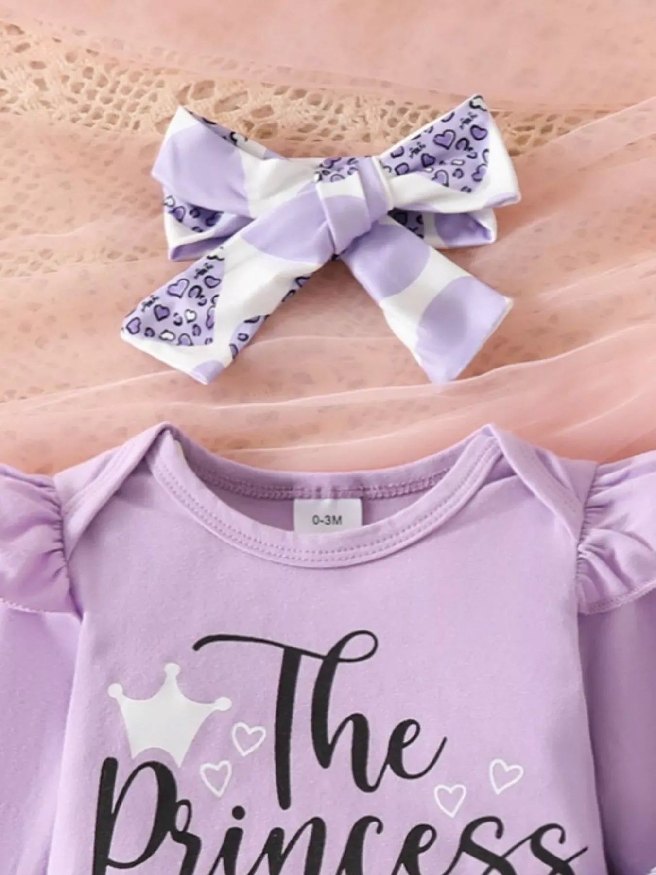 Trendy Kids Apparel US Kids Clothing Children's Graphic Ruffled Top and Pants Set with Headband