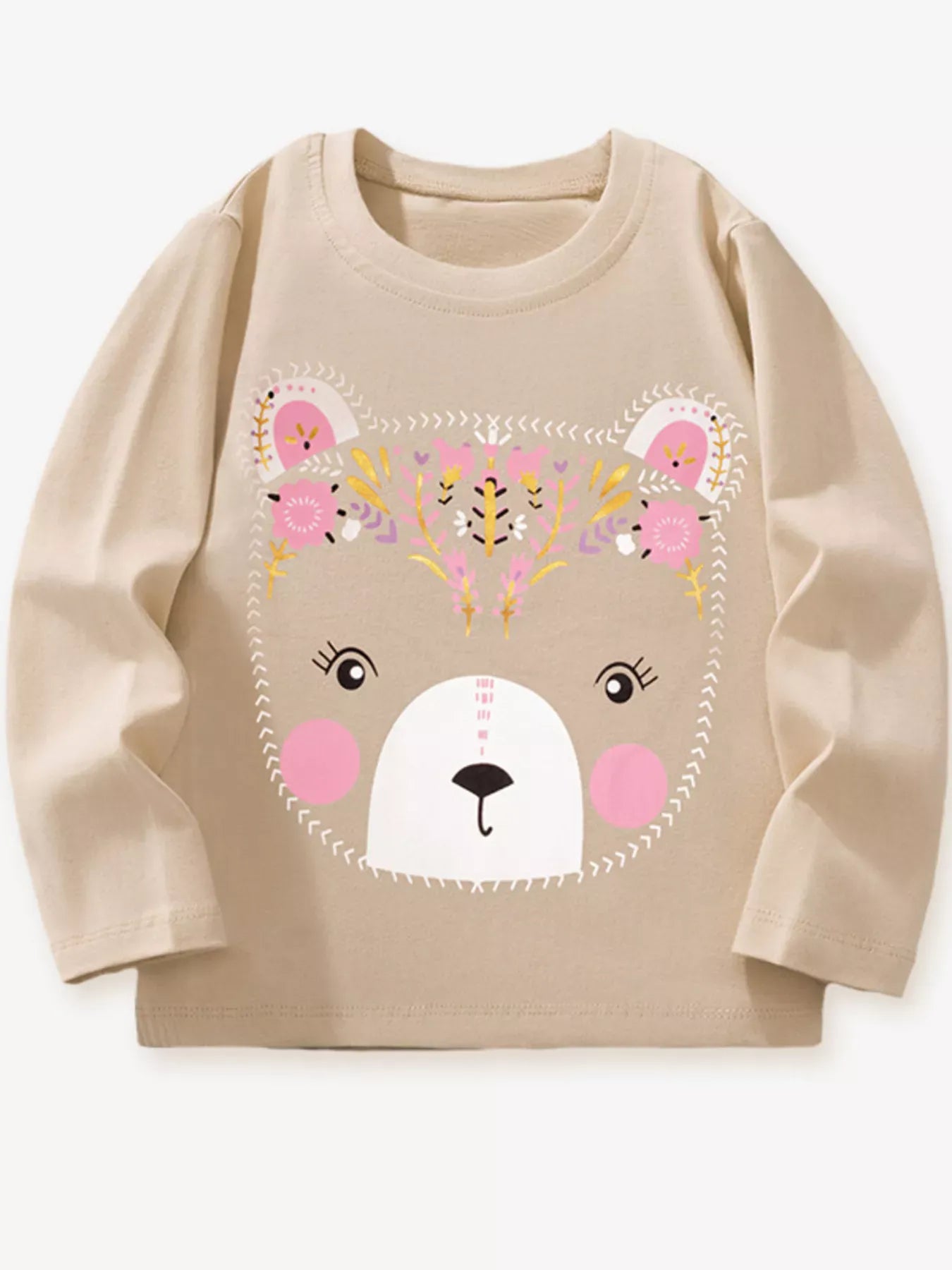 Trendsi Children's Bear Graphic Long Sleeve T-Shirt