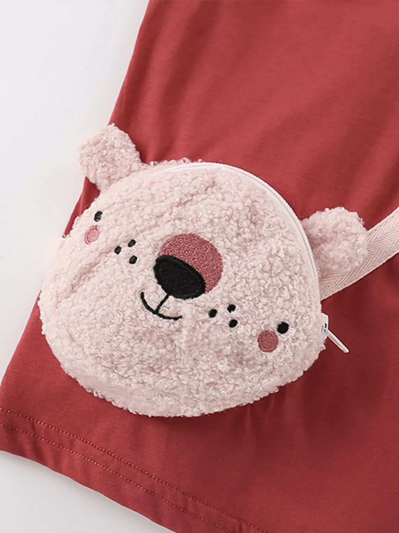 Trendsi Children's Cute Bear Bag Long Sleeve T-Shirt