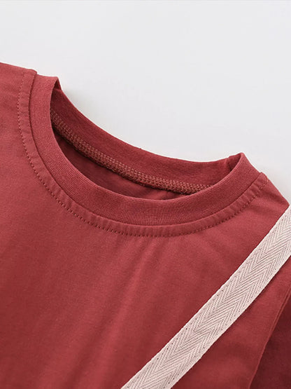 Trendsi Children's Cute Bear Bag Long Sleeve T-Shirt