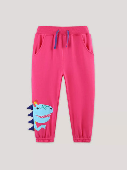 Trendsi Children's Dinosaur Drawstring Joggers