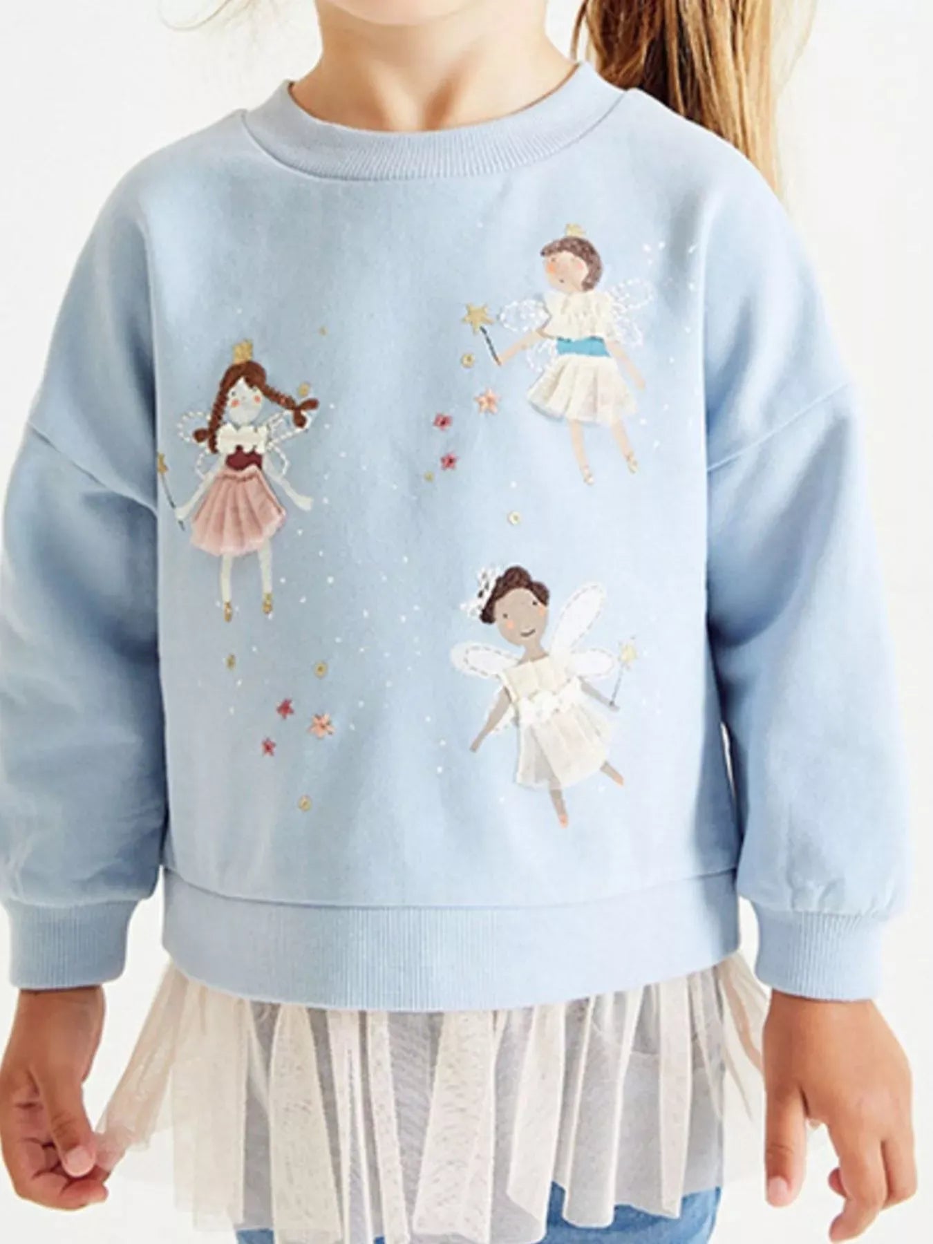 Trendsi Children's Fairy Crew Neck Sweatshirt