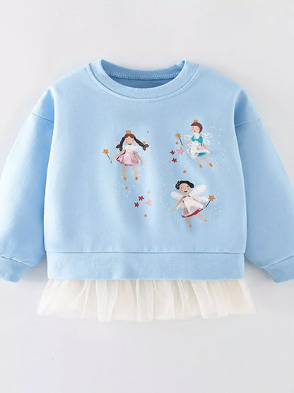 Trendsi Children's Fairy Crew Neck Sweatshirt