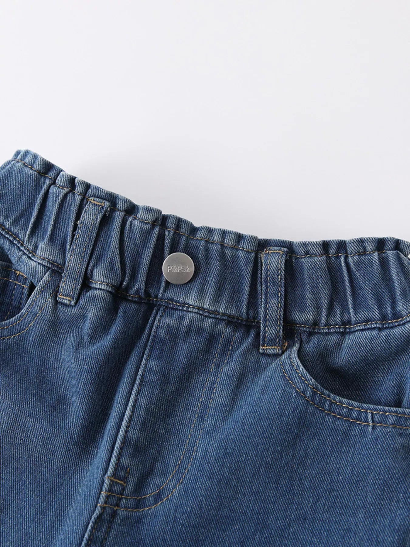 Trendsi Children's Floral Applique Elastic Waist Jeans