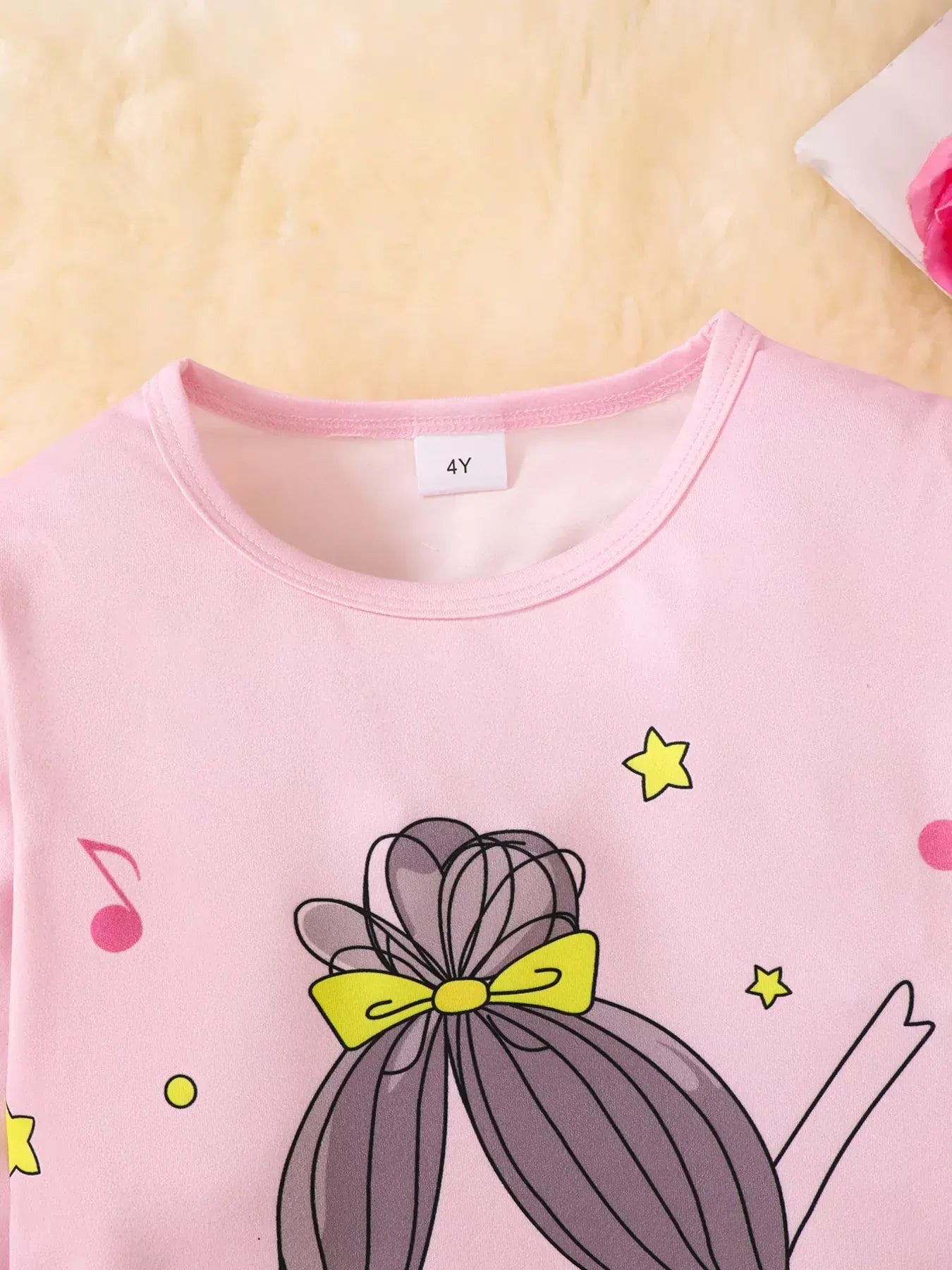 Trendsi Children's Graphic Long Sleeve Top and Pants Set