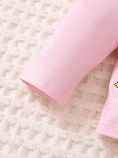 Trendsi Children's Graphic Long Sleeve Top and Pants Set