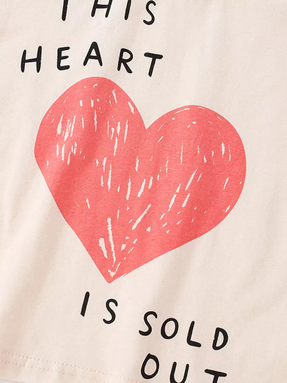 Trendsi Children's Heart Long Sleeve Casual T-Shirt