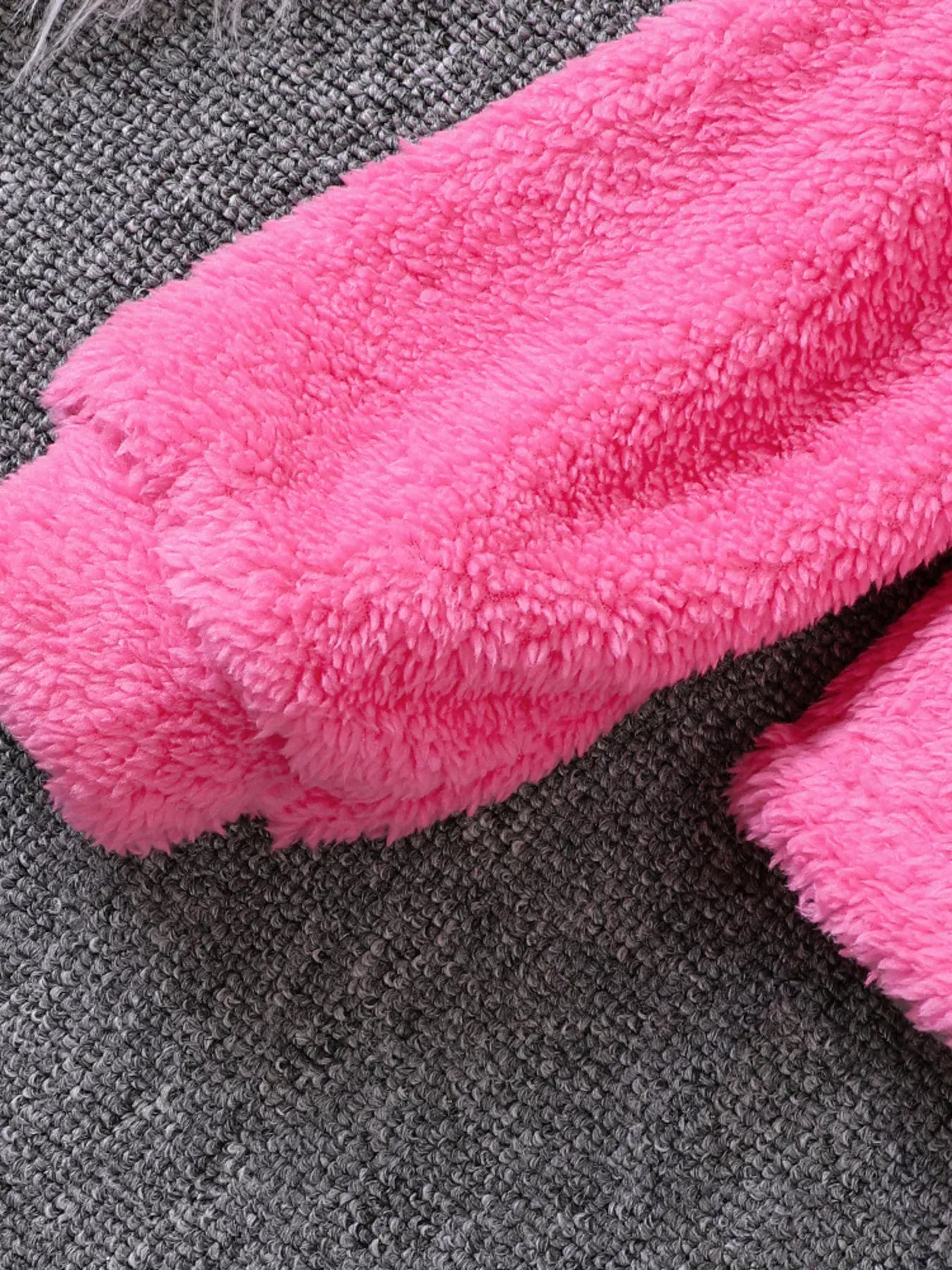 Trendsi Children's Love Round Neck Fuzzy Sweatshirt