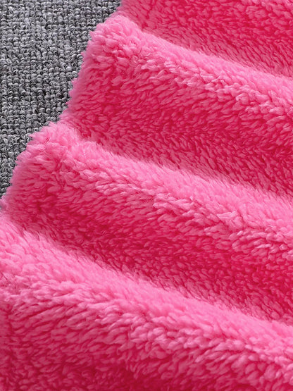 Trendsi Children's Love Round Neck Fuzzy Sweatshirt