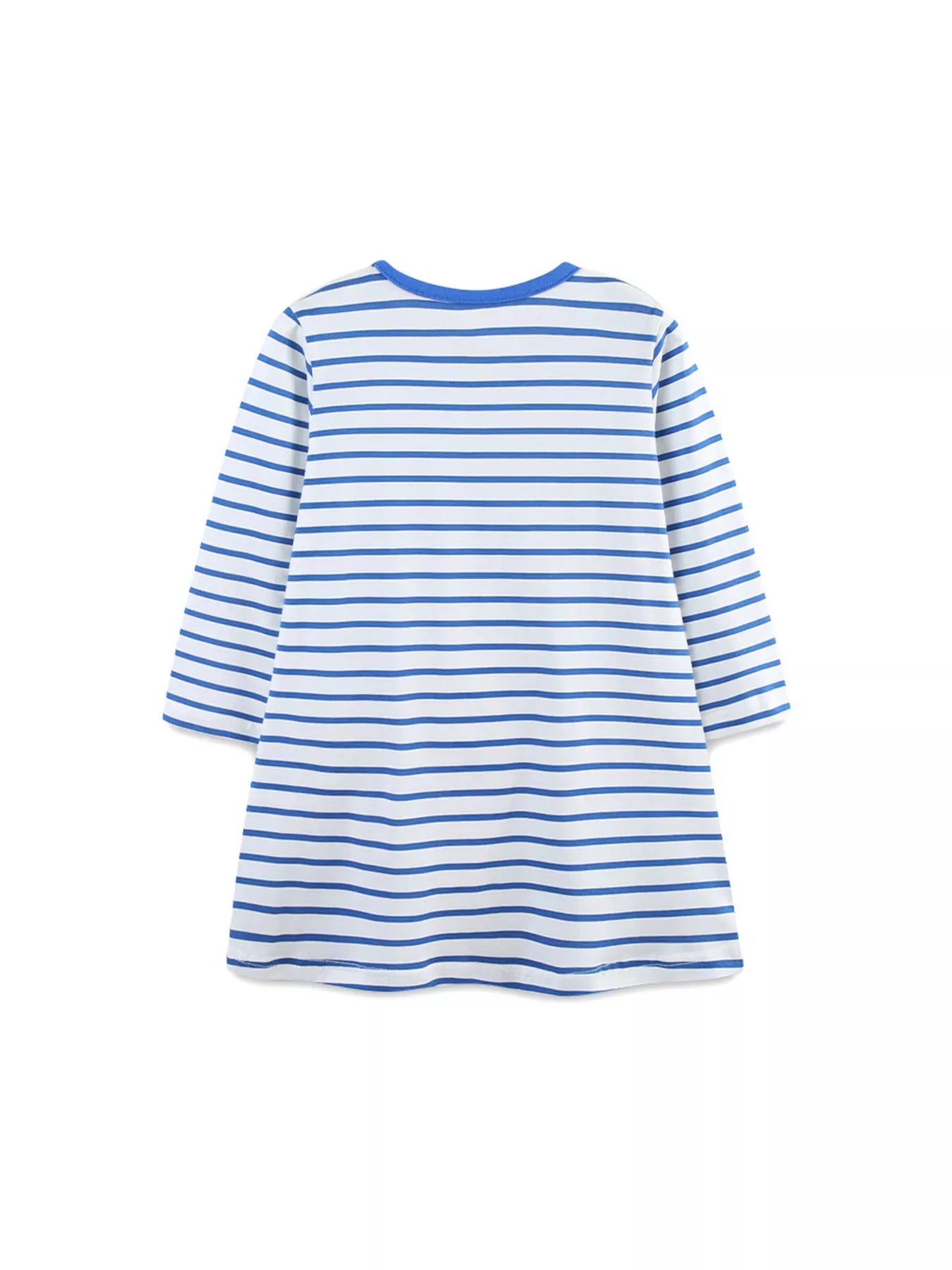 Trendsi Children's Strawberry Striped Long Sleeve Dress