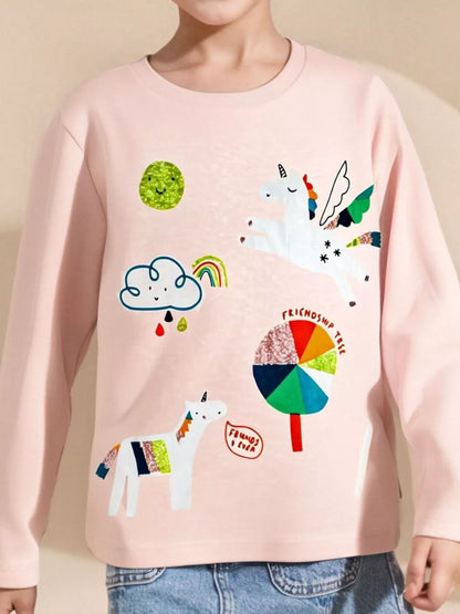 Trendsi Children's Unicorn Long Sleeve T-Shirt