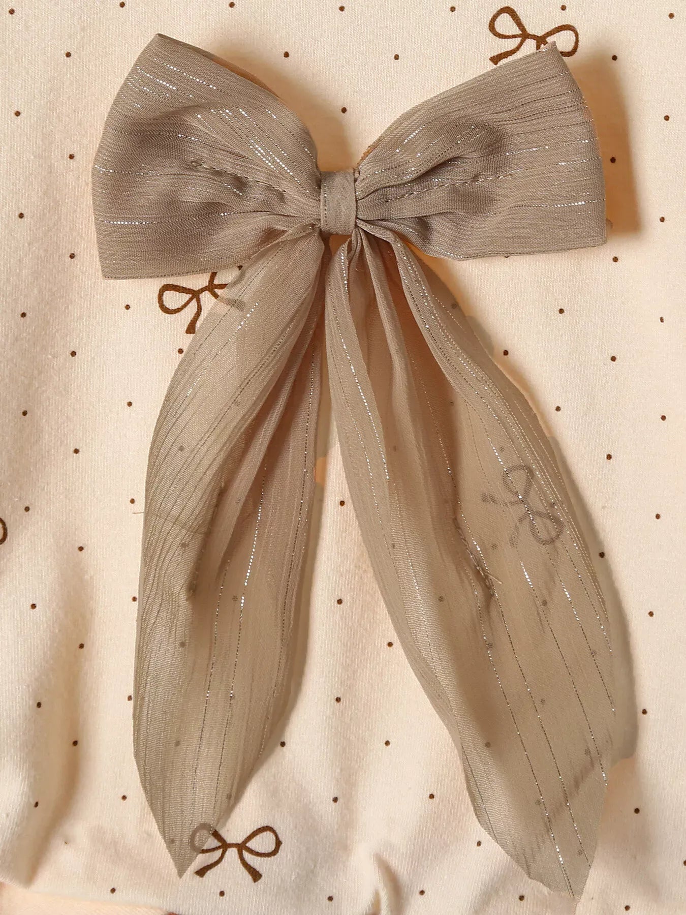 Trendsi Kids Clothing Children's Bowknot Ruffle Sleeve Set