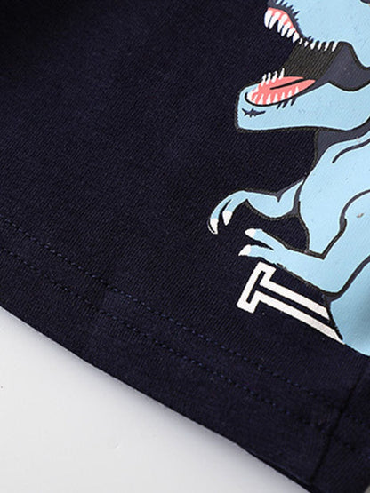 Trendsi Kids Clothing Children's Dinosaur Graphic Tee and Shorts Set