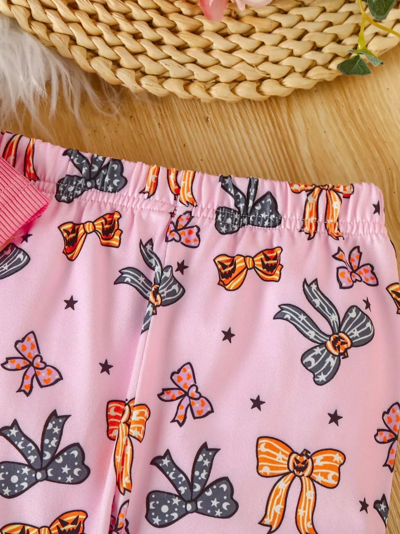 Trendsi Kids Clothing Children's Halloween Graphic Top and Pants 3-Piece Set with Headband