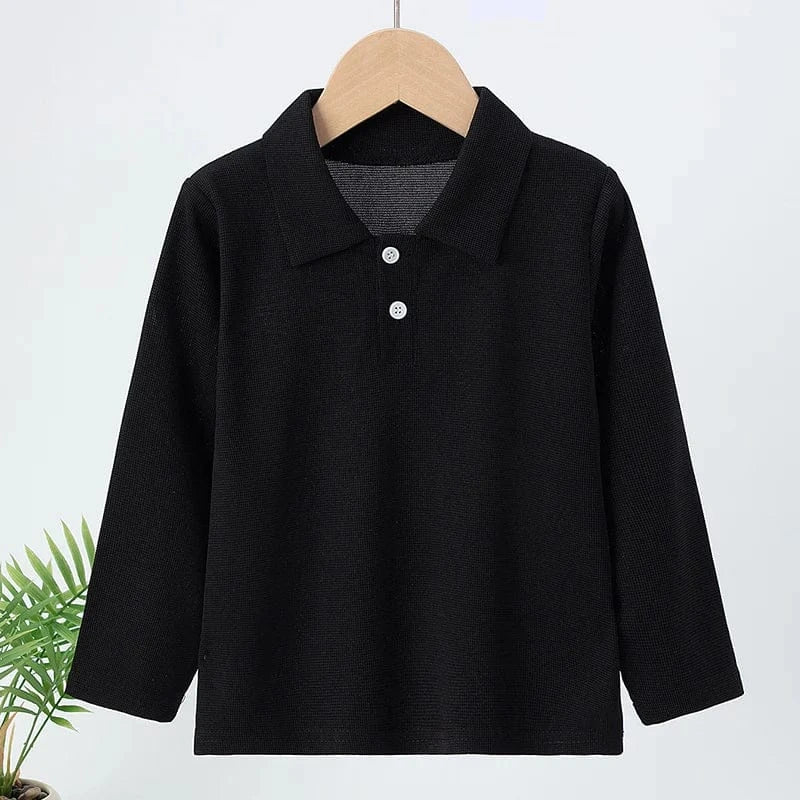 Trendy Kids Apparel Kids Clothing 3 Pcs Long Sleeved Polo Shirt Boys