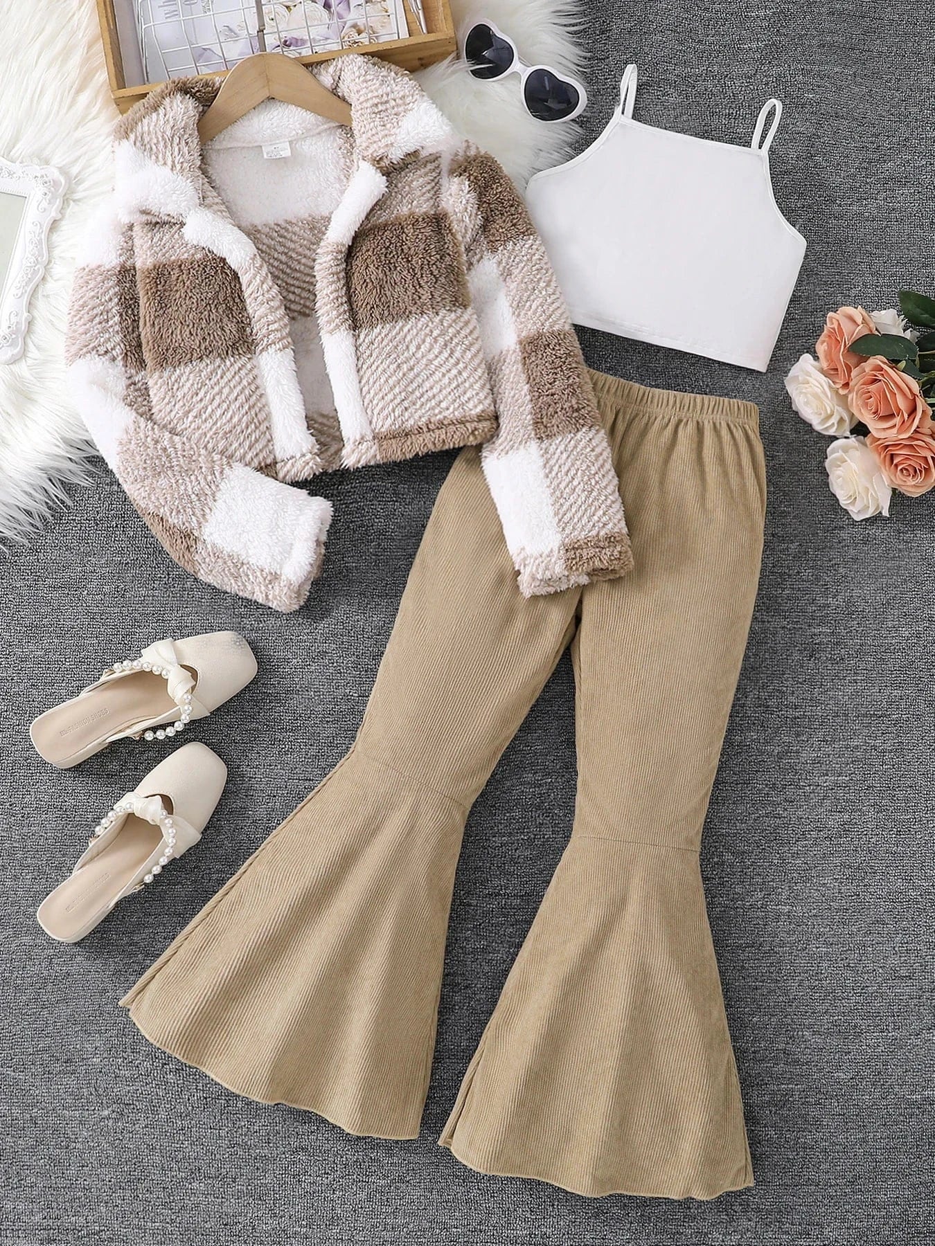 Trendy Kids Apparel Kids Clothing Autumn and winter girls' clothing 3-piece set