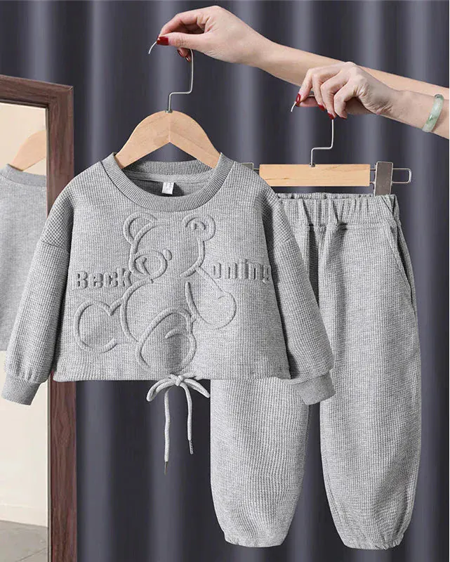 Trendy Kids Apparel Kids Clothing Autumn Girls Tracksuit Sets