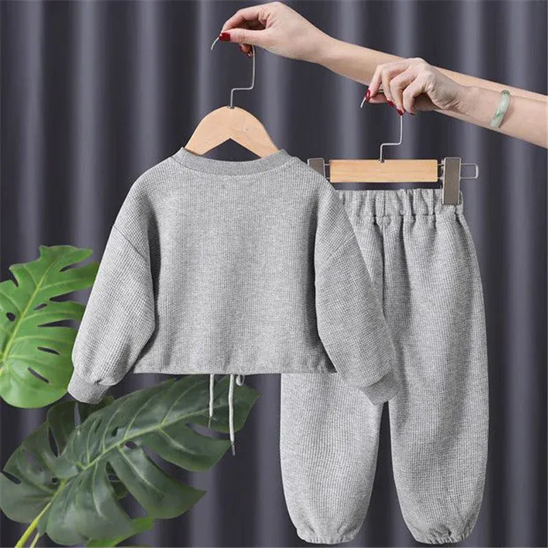 Trendy Kids Apparel Kids Clothing Autumn Girls Tracksuit Sets