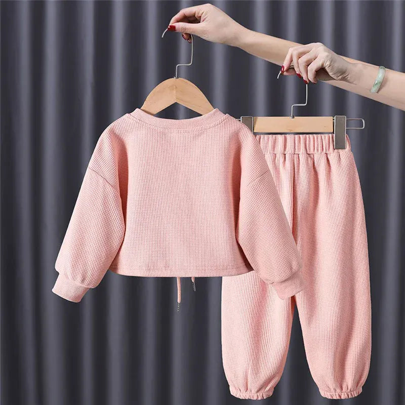 Trendy Kids Apparel Kids Clothing Autumn Girls Tracksuit Sets