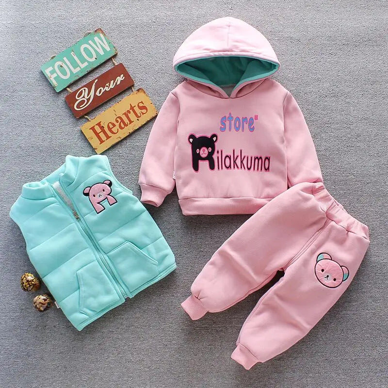 Trendy Kids Apparel Kids Clothing Autumn Winter Girls Clothes Sets