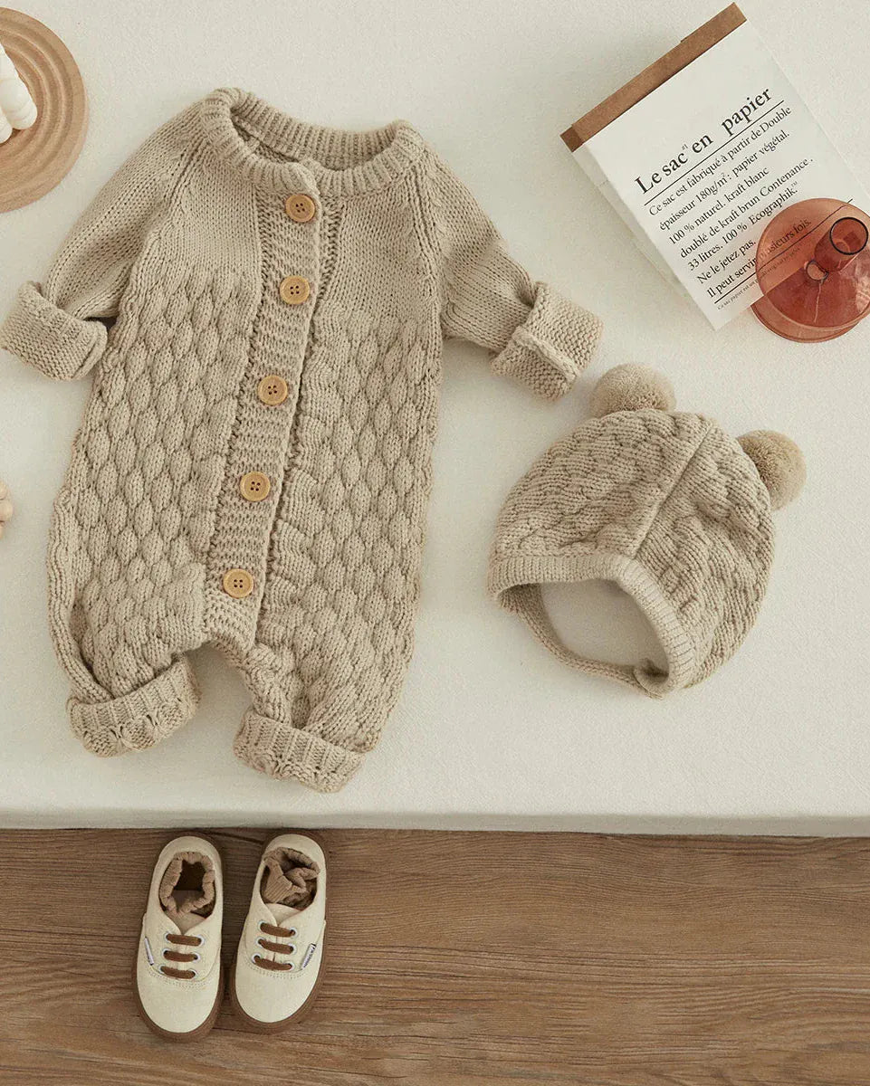 Trendy Kids Apparel Kids Clothing Baby 2PCS Winter Jumpsuit Outfits