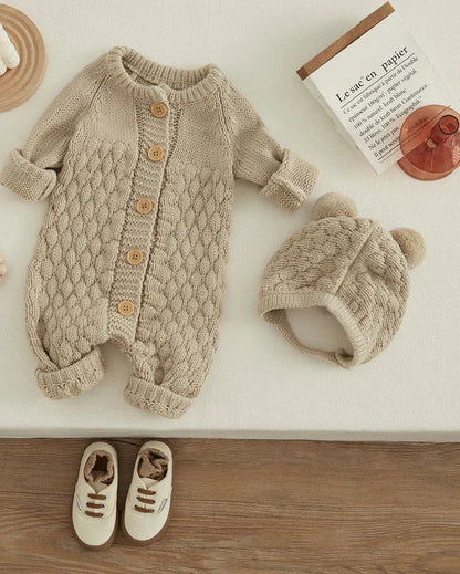 Trendy Kids Apparel Kids Clothing Baby 2PCS Winter Jumpsuit Outfits