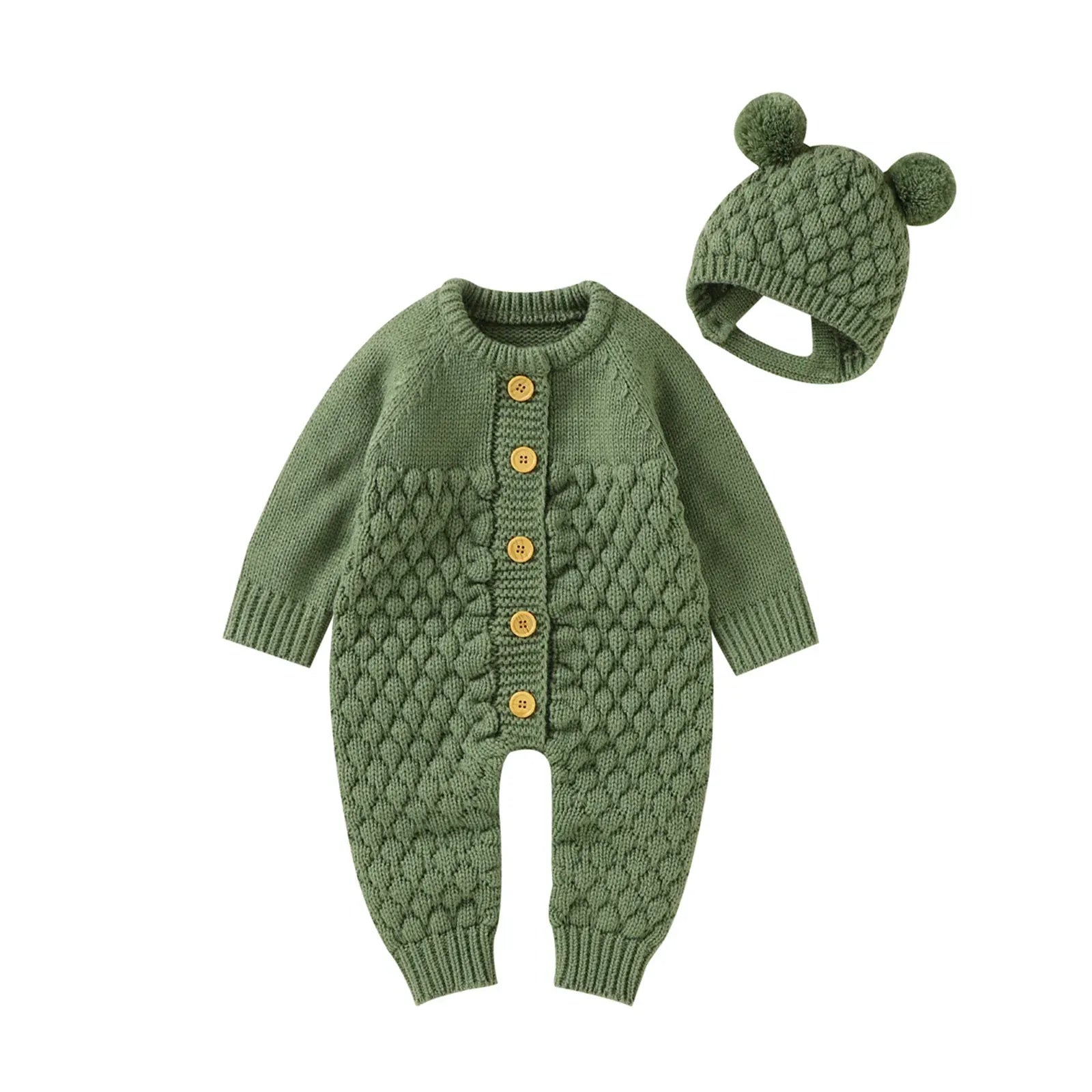 Trendy Kids Apparel Kids Clothing Baby 2PCS Winter Jumpsuit Outfits