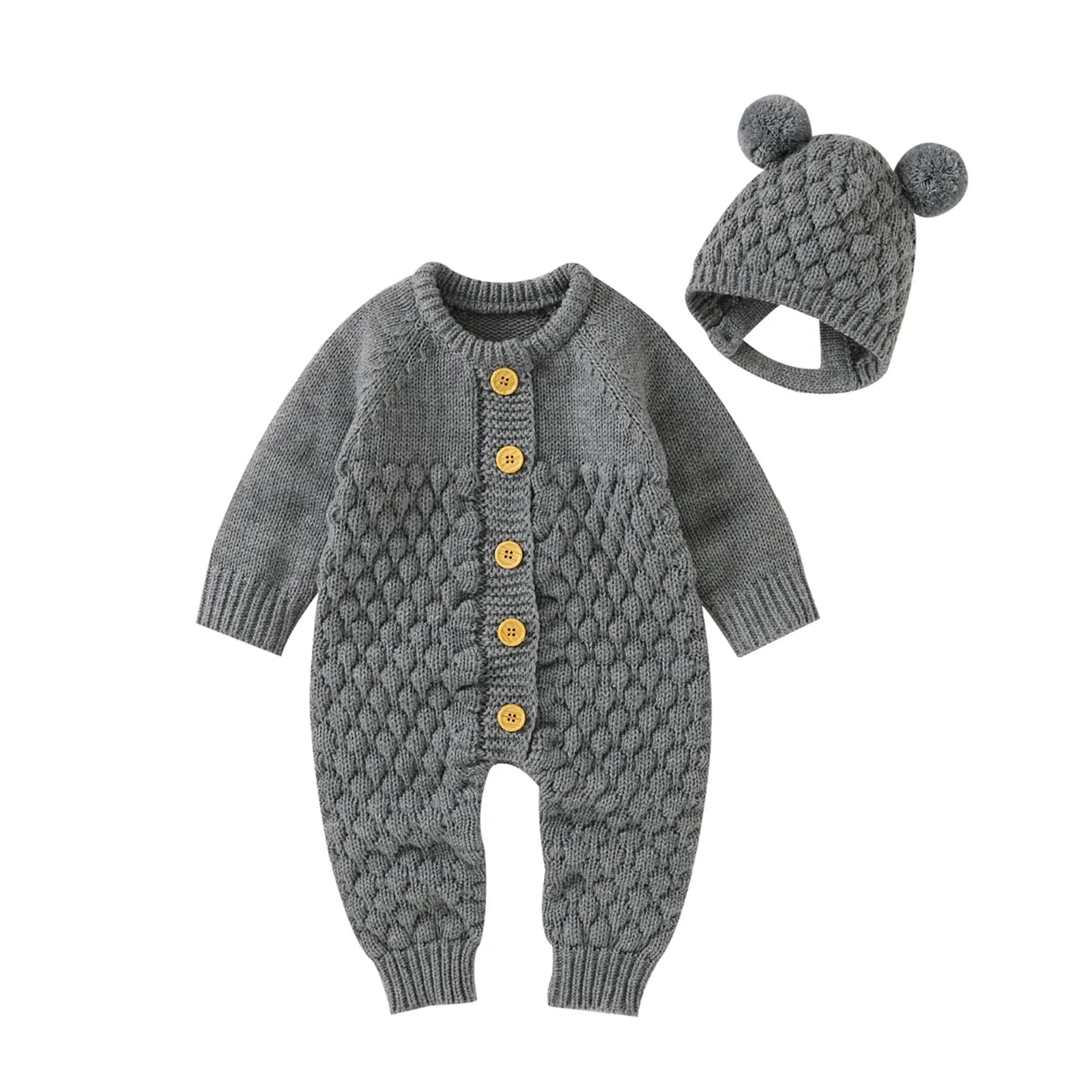 Trendy Kids Apparel Kids Clothing Baby 2PCS Winter Jumpsuit Outfits