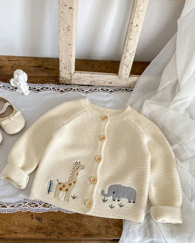 Trendy Kids Apparel Kids Clothing Baby Cotton Sweater Knitted Cardigan