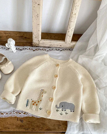 Trendy Kids Apparel Kids Clothing Baby Cotton Sweater Knitted Cardigan