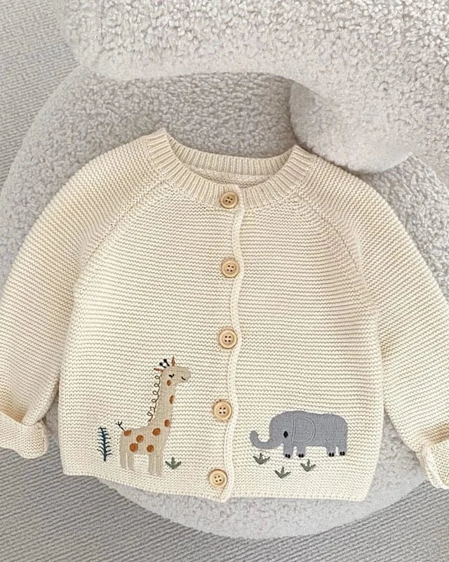 Trendy Kids Apparel Kids Clothing Baby Cotton Sweater Knitted Cardigan