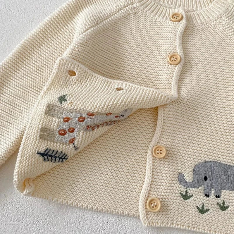 Trendy Kids Apparel Kids Clothing Baby Cotton Sweater Knitted Cardigan