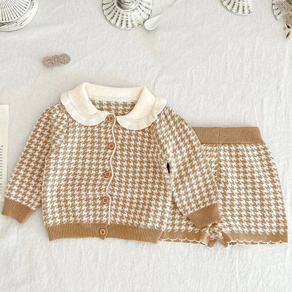 Trendy Kids Apparel Kids Clothing Baby Girls Knitted Suit