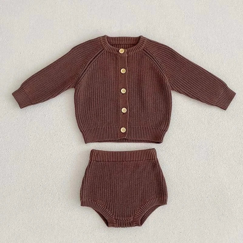 Trendy Kids Apparel Kids Clothing Baby Girls Knitted Suit