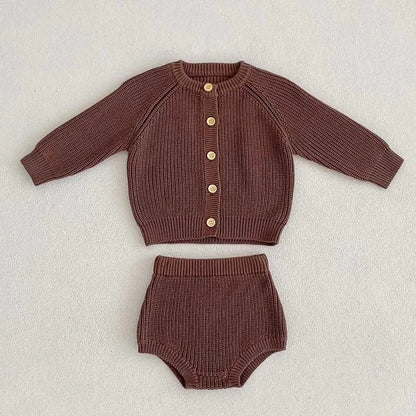 Trendy Kids Apparel Kids Clothing Baby Girls Knitted Suit
