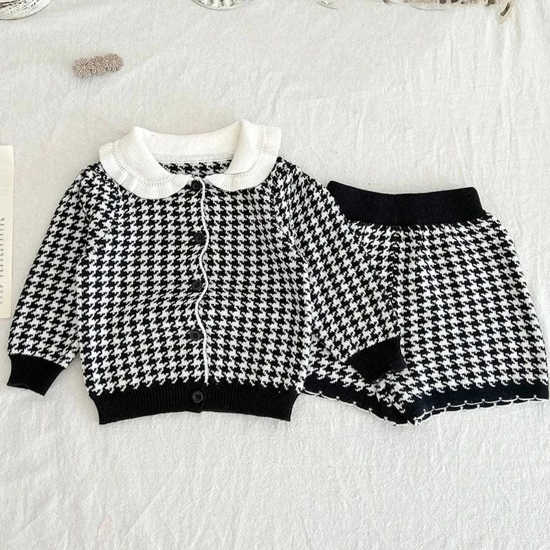 Trendy Kids Apparel Kids Clothing Baby Girls Knitted Suit