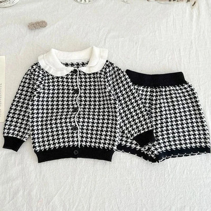 Trendy Kids Apparel Kids Clothing Baby Girls Knitted Suit