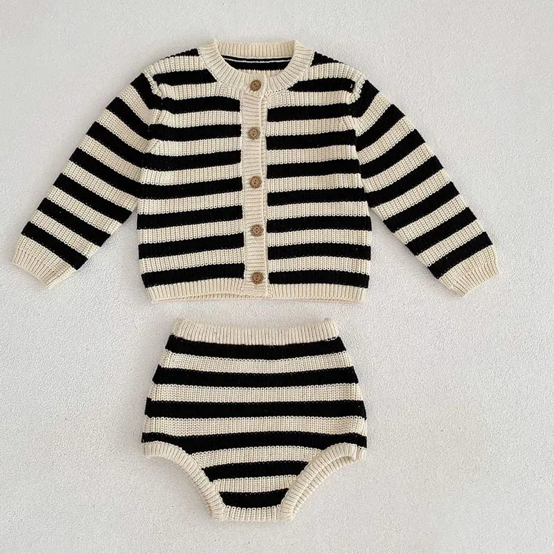 Trendy Kids Apparel Kids Clothing Baby Girls Knitted Suit