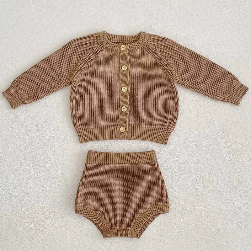 Trendy Kids Apparel Kids Clothing Baby Girls Knitted Suit