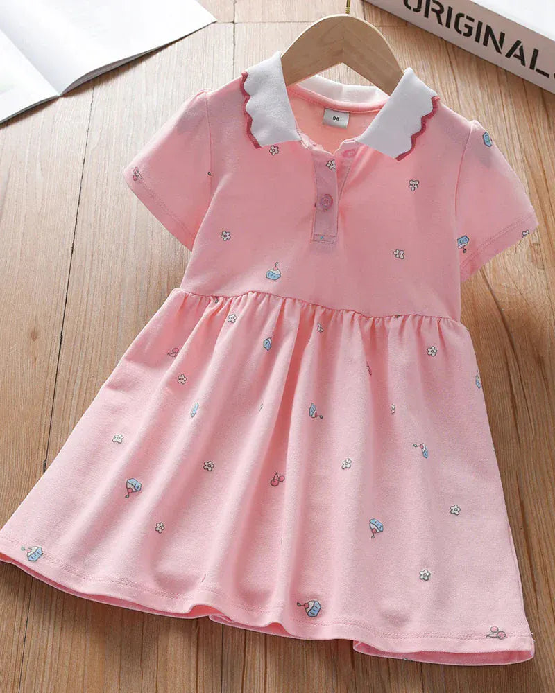 Trendy Kids Apparel Kids Clothing Baby Girls' Summer Dress | 100% Breathable Cotton