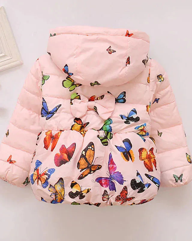 Trendy Kids Apparel Kids Clothing Baby Girls' Warm Wool Blend Hooded Parka Jacket